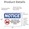 Signmission No Food Or Drink Allowed Beyond This Point, 14 in W x Rectangle, Vinyl Decal OS-2PACK-NS-D-1014-L-16125 - alternate 6